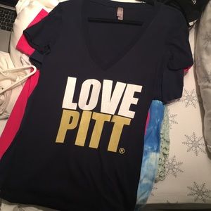 university of pittsburgh v neck shirt